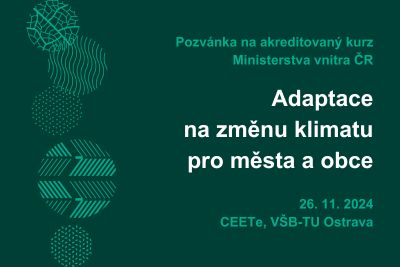 Akreditovaný kurz: Adaptace na změnu klimatu pro města a obce