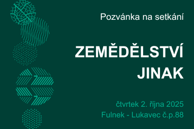 Pozvánka: Zemědělství jinak