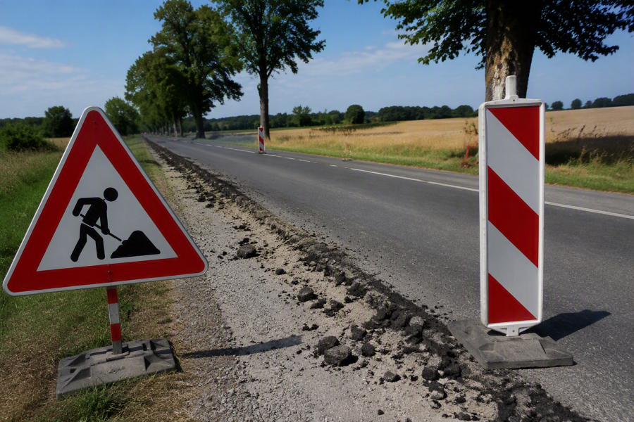 Trhliny, výtluky a poničená krajnice budou minulostí. Kraj modernizuje silnici u Ryžoviště